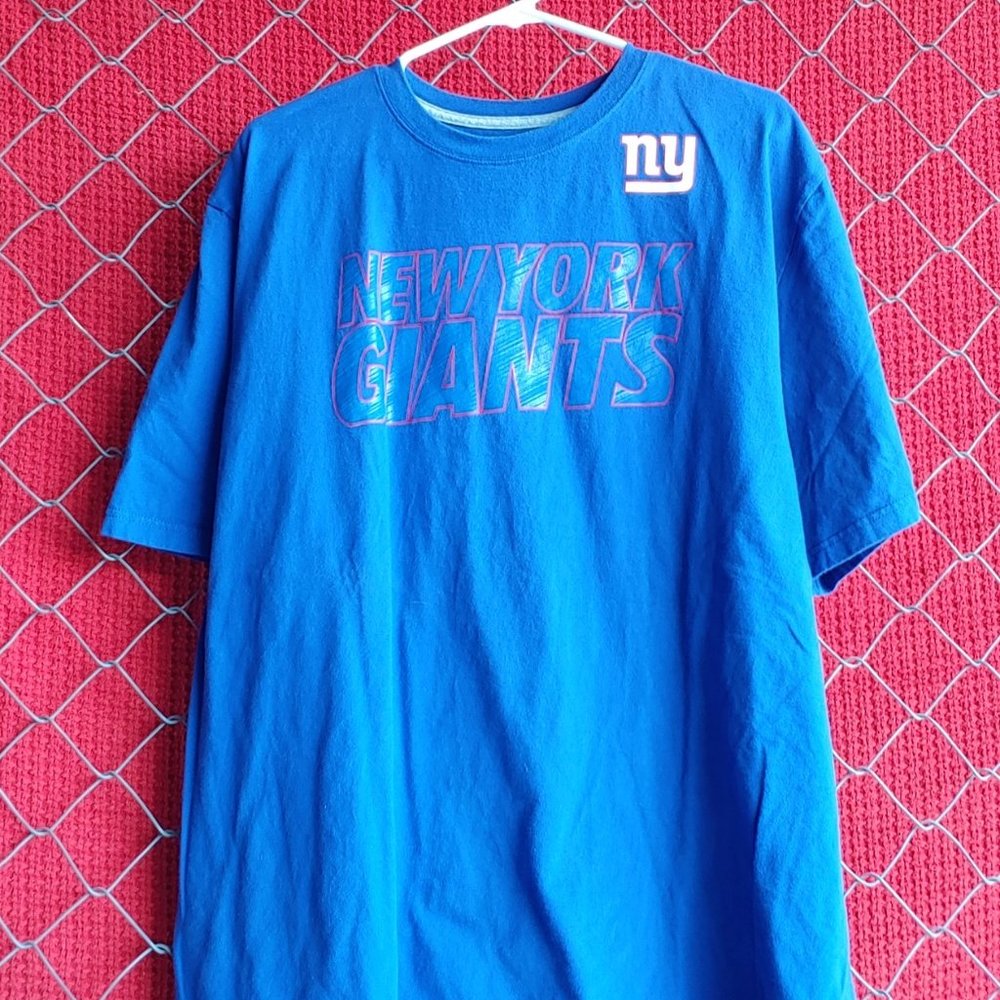 New York Giants Vintage NFL Team Blue T-shirt Mens Size 3XL